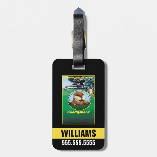 Caddyshack Poster Bagagelabel (Achterkant verticaal)