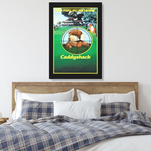Caddyshack Poster Canvas Afdruk (Insitu (Slaapkamer))
