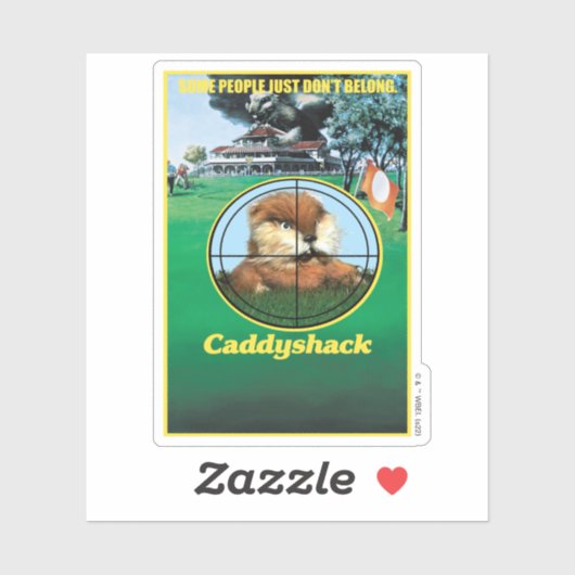 Caddyshack Poster Sticker (Vel)