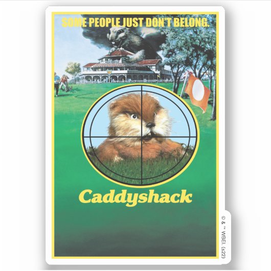 Caddyshack Poster Sticker (Voorkant)