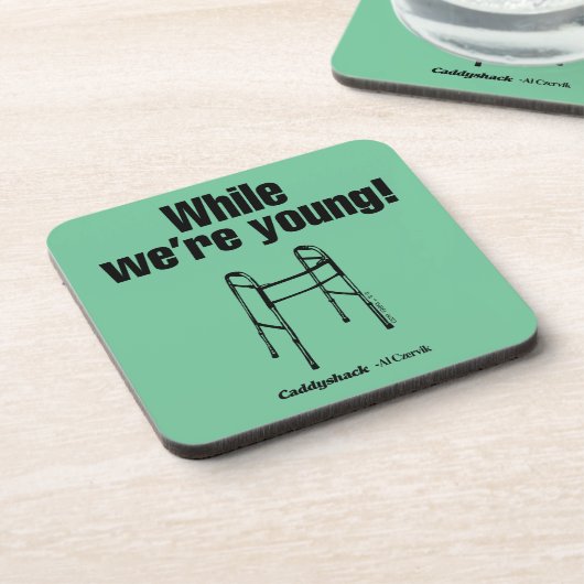 Caddyshack | Terwijl we jong zijn. Bier Onderzetter (Linkerzijde)