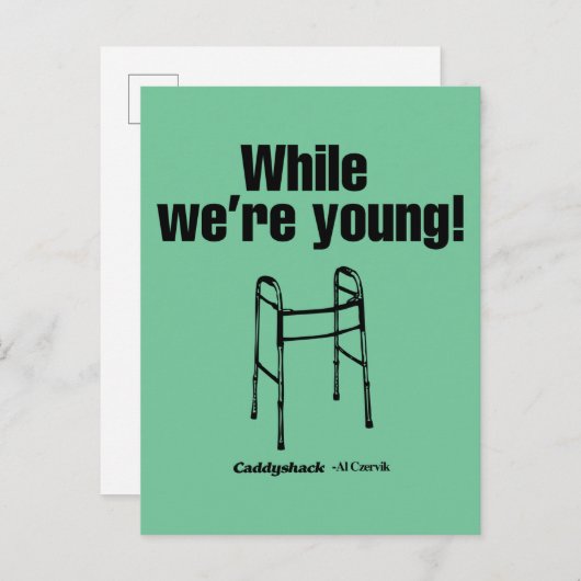 Caddyshack | Terwijl we jong zijn. Briefkaart (Voorkant / Achterkant)