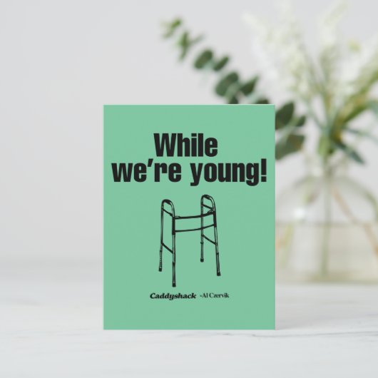 Caddyshack | Terwijl we jong zijn. Briefkaart (Staand voorkant)
