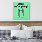 Caddyshack | Terwijl we jong zijn. Canvas Afdruk (Insitu (Slaapkamer))