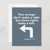 Caddyshack | Twee fouten maken geen recht Briefkaart (Voorkant / Achterkant)