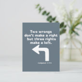 Caddyshack | Twee fouten maken geen recht Briefkaart (Staand voorkant)