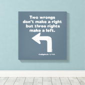 Caddyshack | Twee fouten maken geen recht Canvas Afdruk (Insitu (Houten vloer))