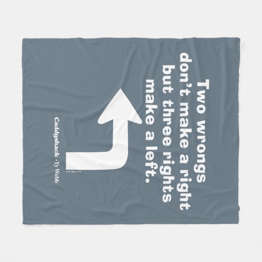 Caddyshack | Twee fouten maken geen recht Fleece Deken (Voorkant (Horizontaal))