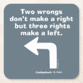 Caddyshack | Twee fouten maken geen recht Kartonnen Onderzetters (Voorkant)