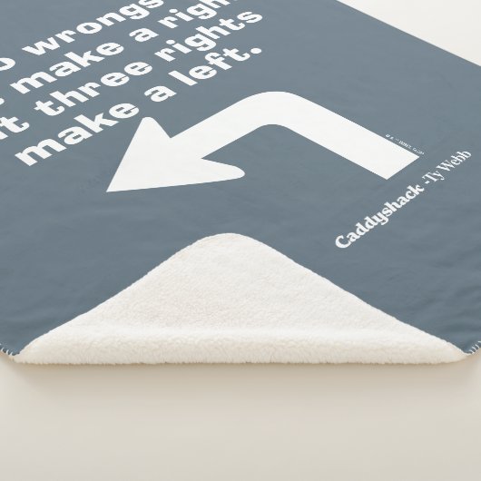 Caddyshack | Twee fouten maken geen recht Sherpa Deken (3/4)