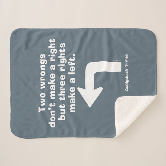 Caddyshack | Twee fouten maken geen recht Sherpa Deken (Voorkant (horizontaal))