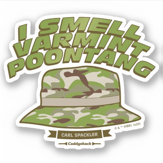 Caddyshack | Varmint Poontang Sticker (Voorkant)