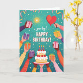Cadeaageven Verjaardagskaart Kaart (Gele Bloem)