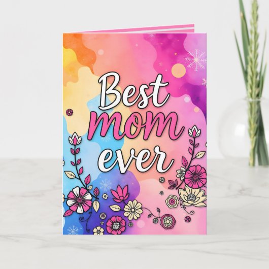 Cadeaau Luxe Bloemige Trendy Collectie Kaart (Voorkant)