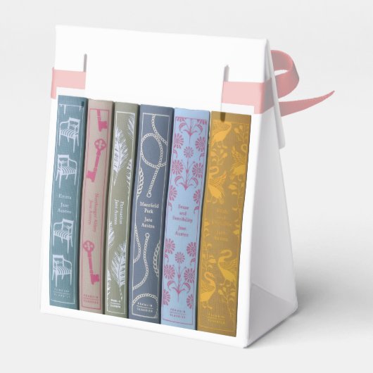 Cadeaobox met romans van Jane Austen Bedankdoosjes (Achterkant)
