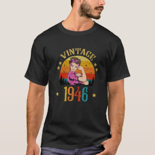  cadeau 1946 voor vrouwen 75 jaar t-shirt