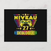 Cadeau 27 ans Anniversaire Gamer Niveau 27 Briefkaart (Voorkant)