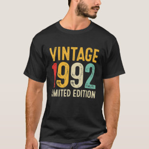 Cadeau 30e verjaardag 30 jaar oud vintage 1992 t-shirt