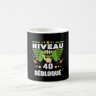 Cadeau 40 ans Anniversaire Gamer Niveau 40 Koffiemok
