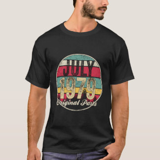 Cadeau 40e verjaardag Vintage juli 1979 origineel T-shirt