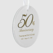 Cadeau 50-jarig jubileum ornament (voorkant)