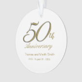 Cadeau 50-jarig jubileum ornament (voorkant)
