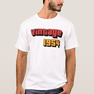 Cadeau 70 Jaar Oude Mannen Vrouwen Vintage 1954 70 T-shirt