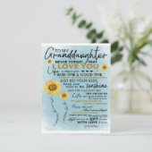 Cadeau aan mijn kleindochter, verjaardagscadeau vo kaart (Staand voorkant)
