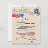 Cadeau aan mijn zoon, moeder en zoon, liefdesbrief kaart (Voorkant)