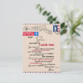 Cadeau aan mijn zoon, moeder en zoon, liefdesbrief kaart (Staand voorkant)