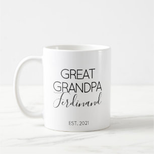 Cadeau aankondiging zwangerschap naam overgrootopa koffiemok