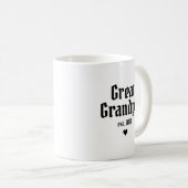 Cadeau aankondiging zwangerschap overgrootvader koffiemok (Voorkant rechts)