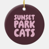 cadeau Activiteiten in de omgeving van Sunset Park Keramisch Ornament (Achterkant)