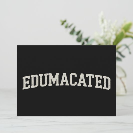 Cadeau afgestudeerd universitair afgestudeerd sarc kaart (Staand voorkant)