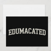 Cadeau afgestudeerd universitair afgestudeerd sarc kaart (Voorkant / Achterkant)