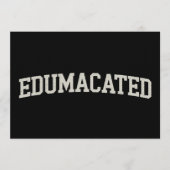 Cadeau afgestudeerd universitair afgestudeerd sarc kaart (Voorkant)