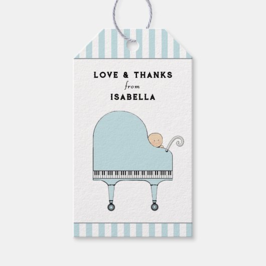 Cadeau Baby Shower Bedankt Cadeaulabel (Voorkant)