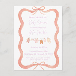 Cadeau Baby Shower Save the Date Aankondigingskaart