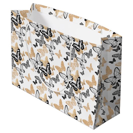 Cadeau Bag-Vlinders Groot Cadeauzakje (Achterkant Gekanteld)