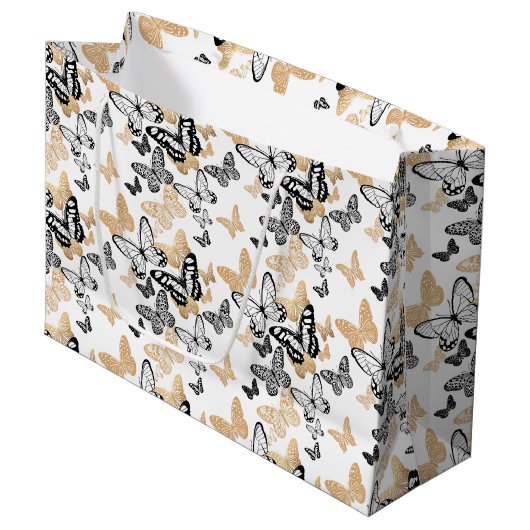 Cadeau Bag-Vlinders Groot Cadeauzakje (Voorkant Gekanteld)