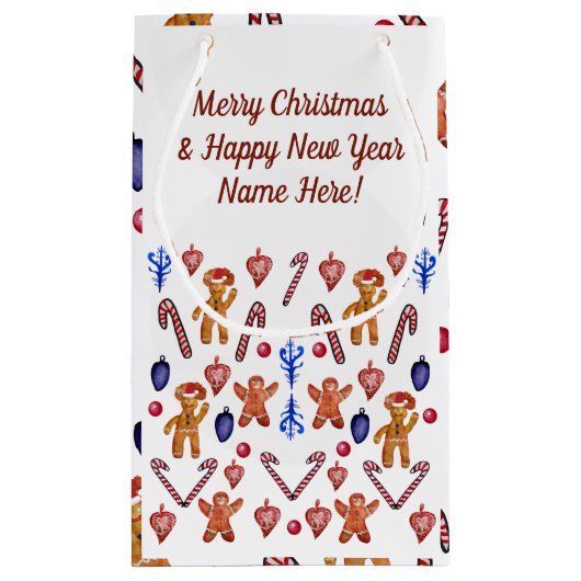 Cadeau Bag Zoete Feestdagen Klein Cadeauzakje (Achterkant)