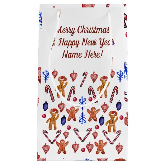 Cadeau Bag Zoete Feestdagen Klein Cadeauzakje (Voorkant)