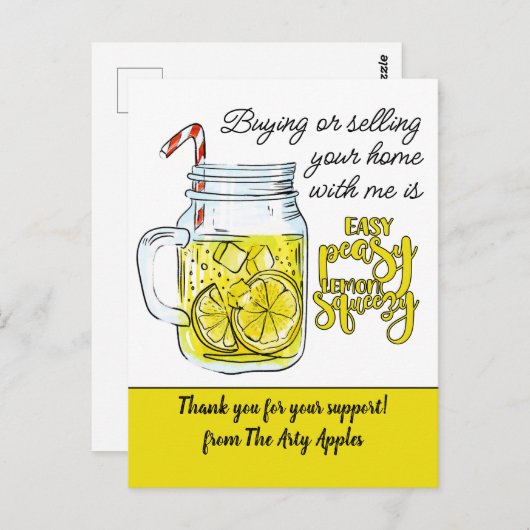 cadeau bedanken personeel vrijwilliger klant verwi briefkaart (Voorkant / Achterkant)