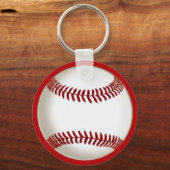 Cadeau Bedanken voor Honkbal Coach, Honkbal Sleutelhanger (Achterkant)