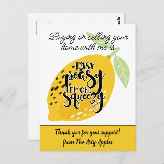 cadeau bedankje vrijwilliger marketing uitdelen ec briefkaart (Voorkant / Achterkant)