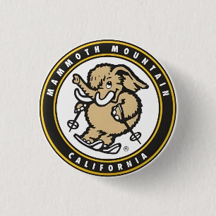 Cadeau bergen skioord Mammoth Mountain uit het ver Ronde Button 3,2 Cm