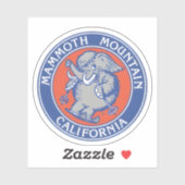 Cadeau bergen van het Mammoth Mountain-skigebied u Sticker (Vel)