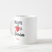 Cadeau "Beschte Léierin" Koffiemok (Voorkant links)