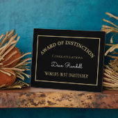 Cadeau! Beste Bartender Plaque ter wereld Fotoplaat (Zijkant)