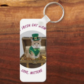 Cadeau Beste Moeder Kat gepersonaliseerd Kat Foto Sleutelhanger (Achterkant)